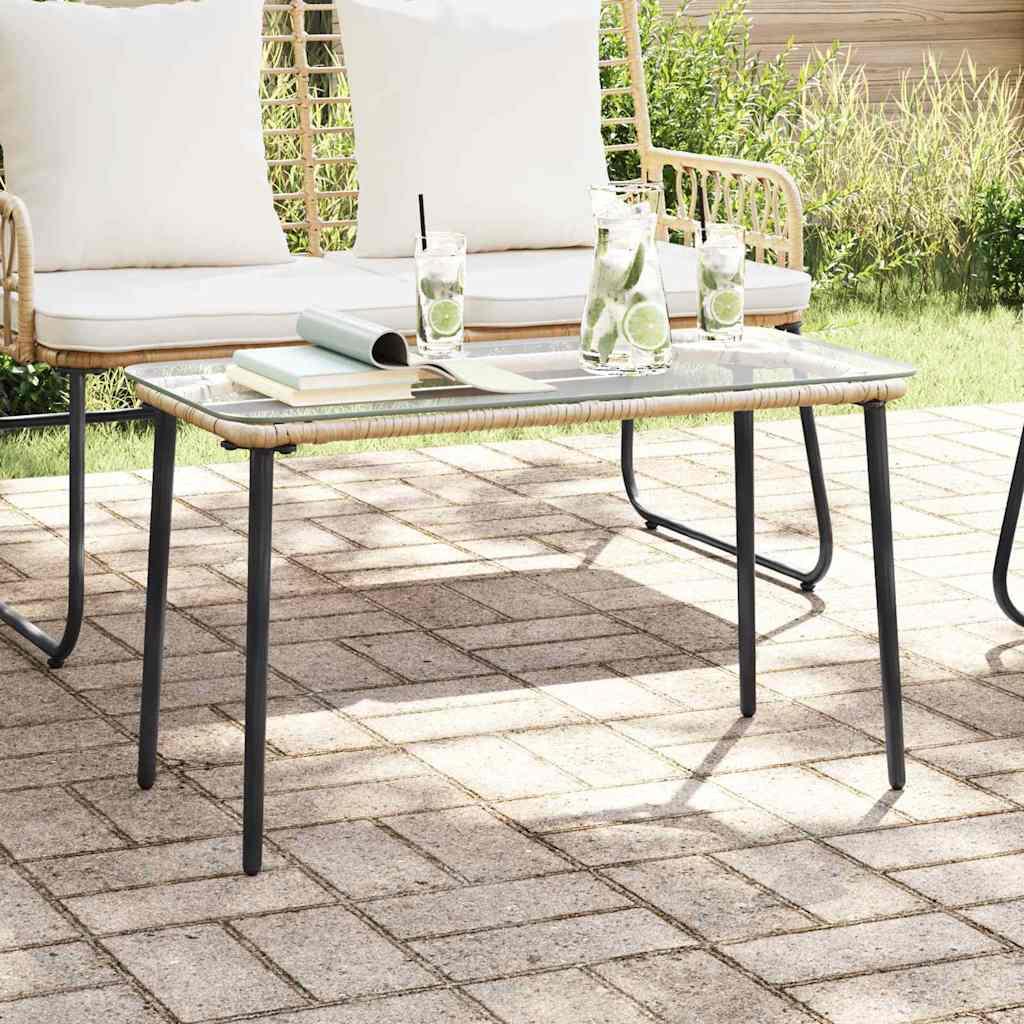 Havemøbel Bord Naturfarvet 80 x 40 x 45.5 cm Poly rattan