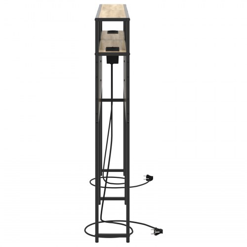 Opbevaringshovedgavl med hylde Sonoma-eg 140 cm Konstrueret træ