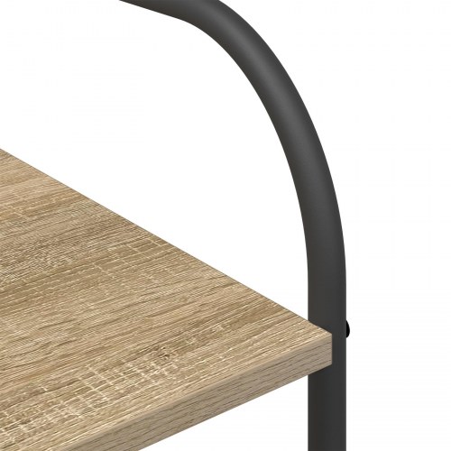 Tøjstativ med hylde Brun 120 x 44 x 160 cm Konstrueret træ