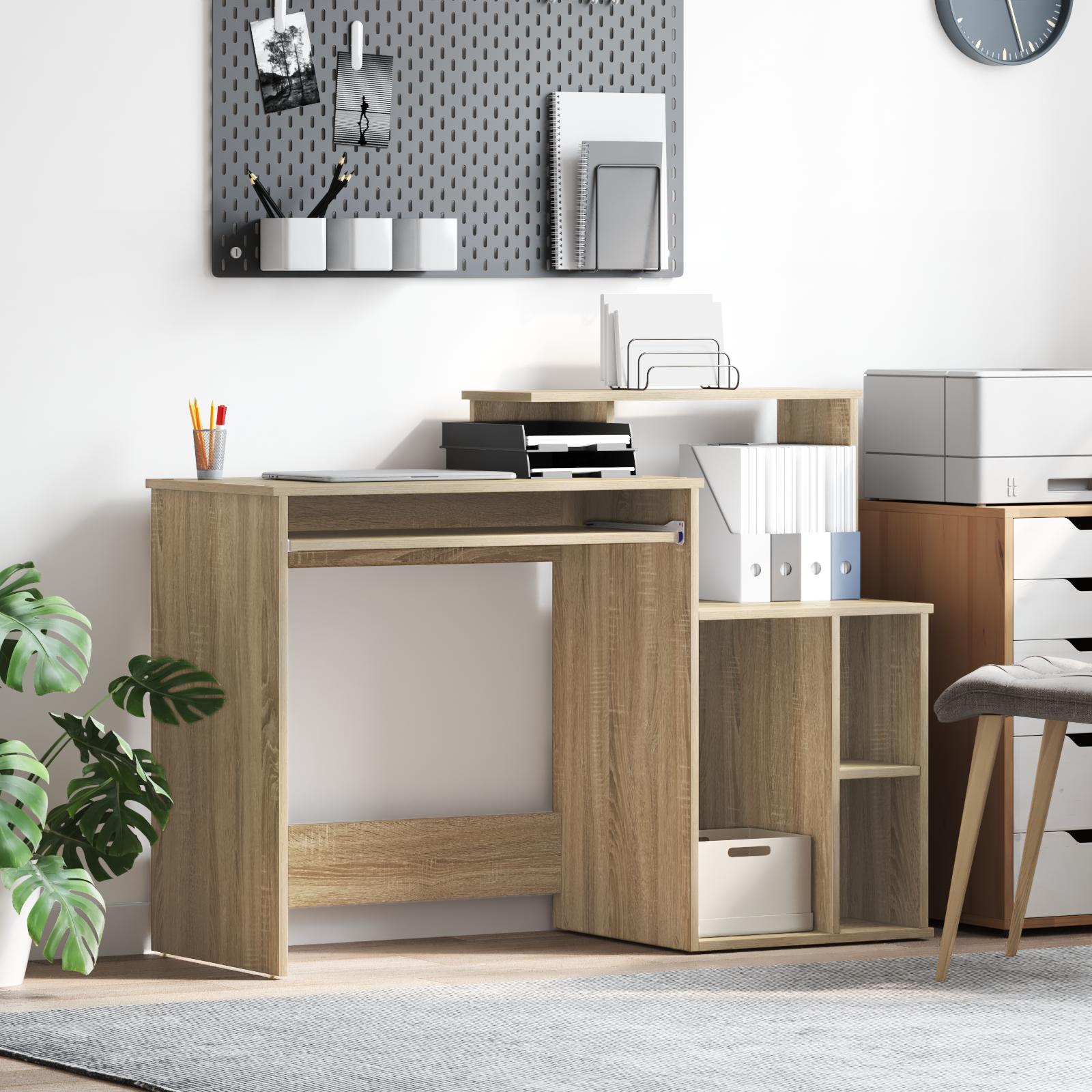 Bord med skuffe Sonoma eg 120,5 x 44 x 88,5 cm Konstrueret træ