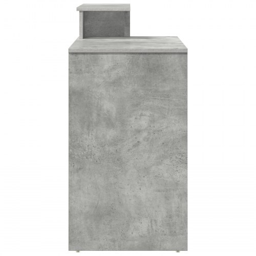 Skrivebord med opbevaring Betongrå 120.5 x 44 x 88.5 cm