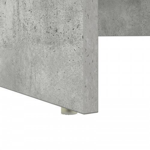 Skrivebord med opbevaring Betongrå 120.5 x 44 x 88.5 cm