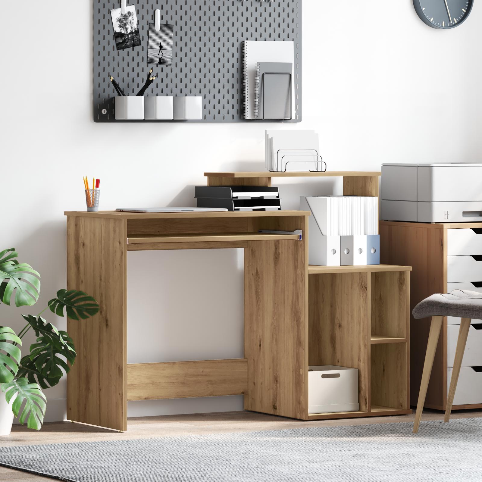 Skrivebord med opbevaring artisan eg 120.5 x 44 x 88.5 cm