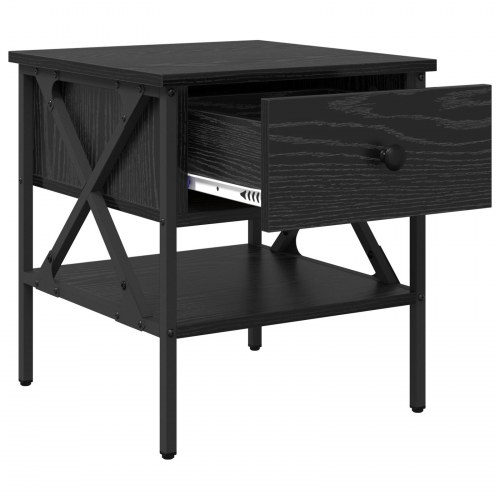 Sengeborde 2 stk. - sort eg 40 x 42 x 45 cm