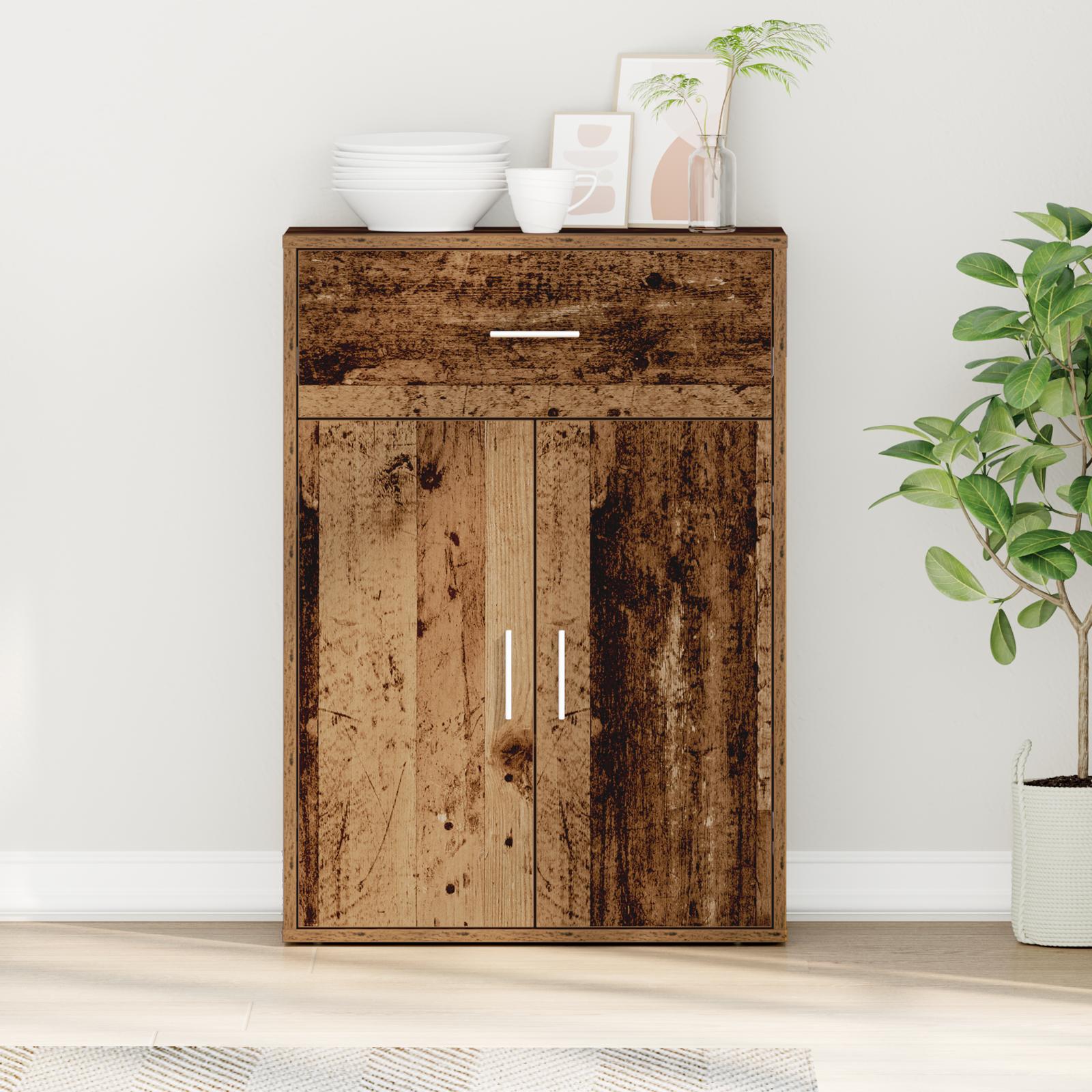 Sidebord Gammelt træ 79 x 38 x 80 cm Konstrueret træ