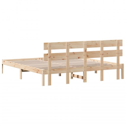 Sengestel med hovedgavl 180 x 200 cm - brun