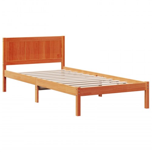 Sengestel med hovedgavl 75 x 190 cm - brun