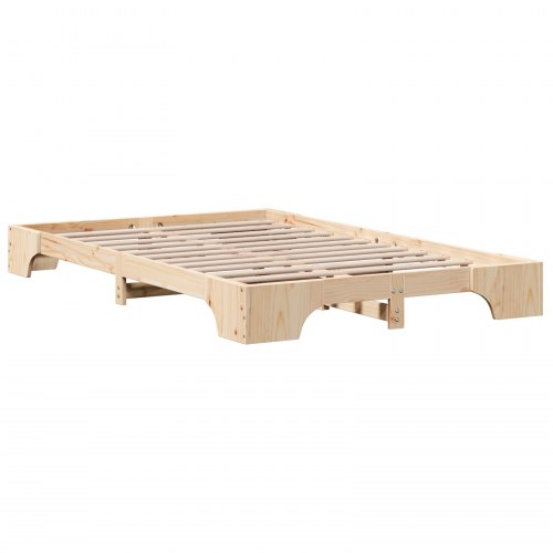 Sengestel naturfarvet 135 x 190 cm i massiv fyrretræ