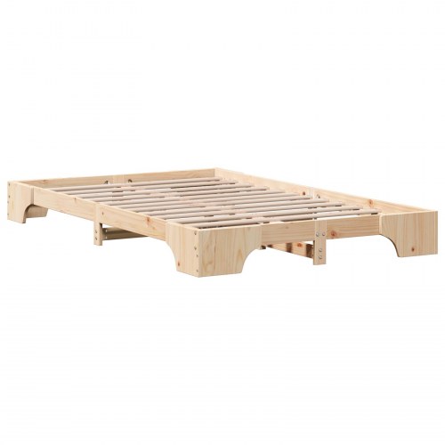 Sengestel naturfarvet 135 x 190 cm i massiv fyrretræ