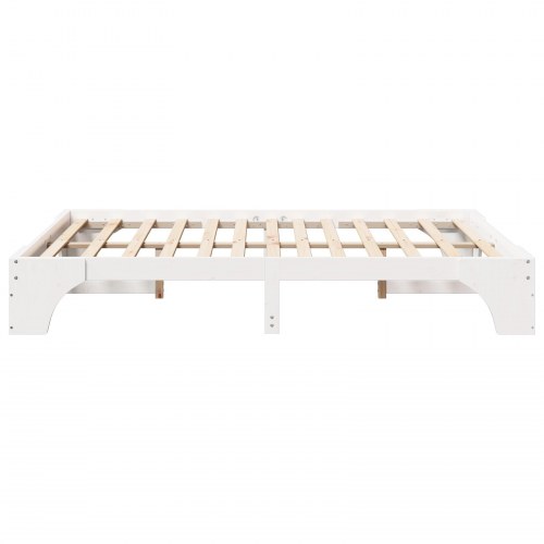 Sengestel i hvidt massivt fyrretræ 150 x 200 cm