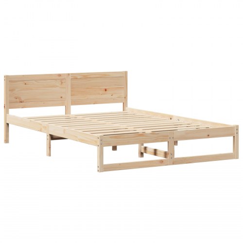 Sengestel i massiv fyrretræ 150 x 200 cm - naturfarvet
