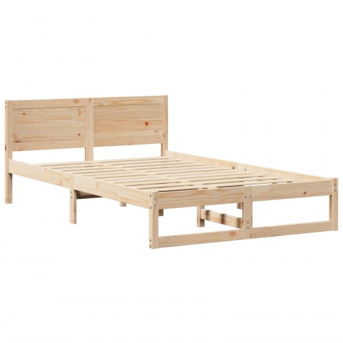 Sengestel i massiv fyrretræ 135 x 190 cm - naturfarvet