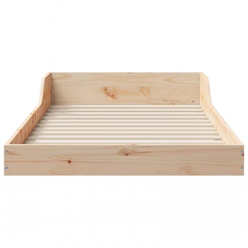Sengestel i massiv fyrretræ 80 x 220 cm - naturfarvet