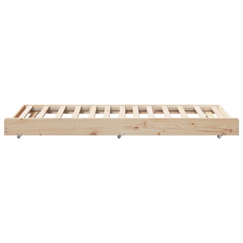 Sengestel Brun 100 x 200 cm Massivt fyrretræ