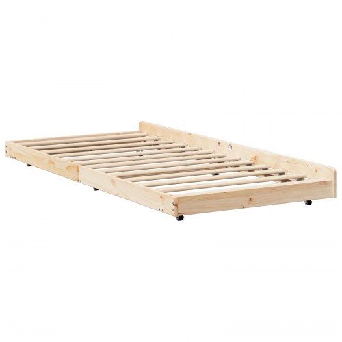 Sengestel Brun 90 x 190 cm Massivt fyrretræ