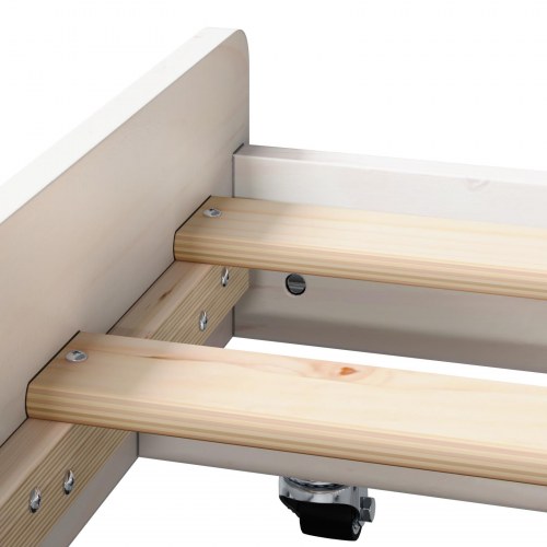 Sengestel Hvid 90 x 190 cm Massivt fyrretræ