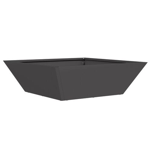 Sort Plastik Blomsterpotte Sæt 50 x 50 x 15 cm