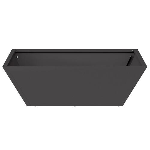Sort Plastik Blomsterpotte Sæt 50 x 50 x 15 cm