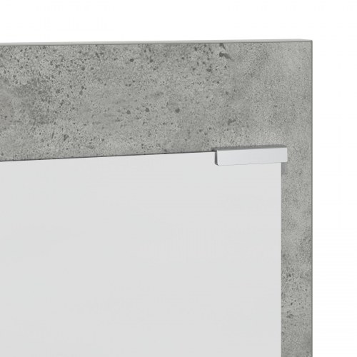 Vægmonteret knagerække med hylder - beton grå, 70 x 10 x 90 cm