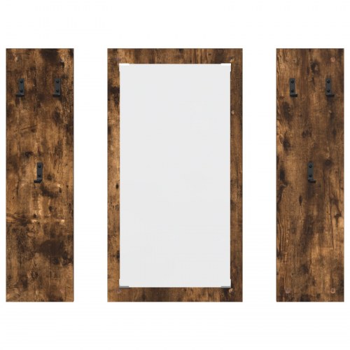 Vægmonteret Jakkeholder Vægmonteret Røget eg 96 x 1.5 x 90 cm