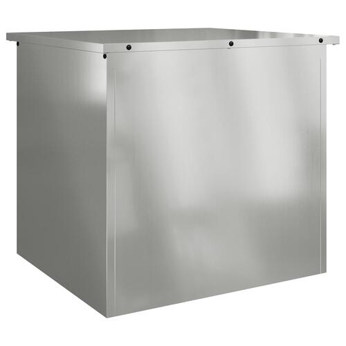 Udendørs Opbevaringskasse - 55x50,5x50 cm i Galvaniseret Stål