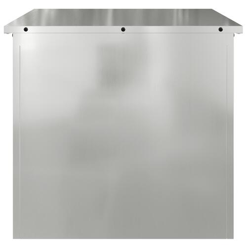 Udendørs Opbevaringskasse - 55x50,5x50 cm i Galvaniseret Stål