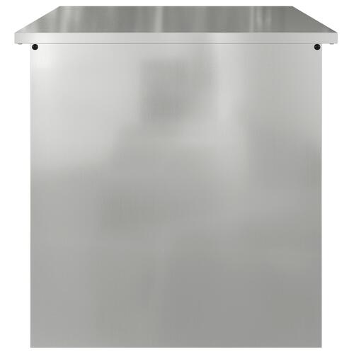 Udendørs Opbevaringskasse - 55x50,5x50 cm i Galvaniseret Stål