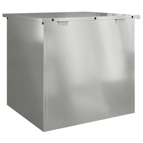 Udendørs Opbevaringskasse - 55x50,5x50 cm i Galvaniseret Stål