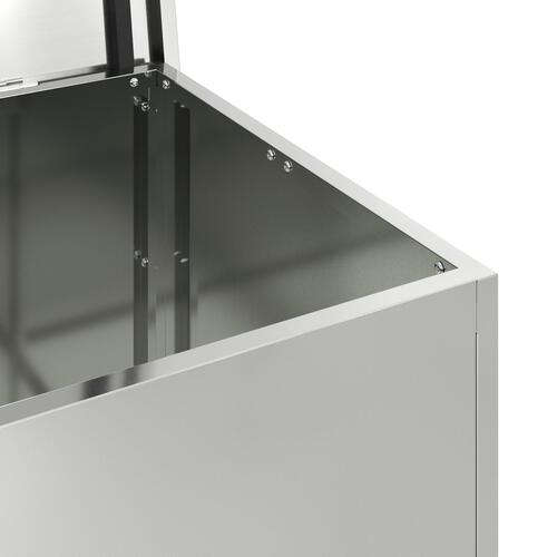 Udendørs Opbevaringskasse - 55x50,5x50 cm i Galvaniseret Stål