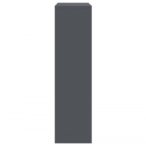 Pakke drop boks med opbevaring Antracit 44 x 22 x 82 cm Stål