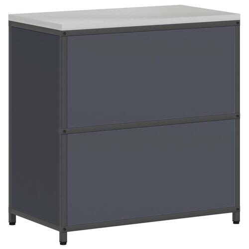 Køkken opbevaringsskab med hylde Antracit 60 x 50 x 92 cm Stål
