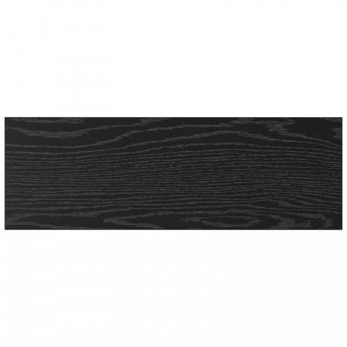 Boghylder - 4 stk. sort 60 × 20 × 1,5 cm i konstrueret træ