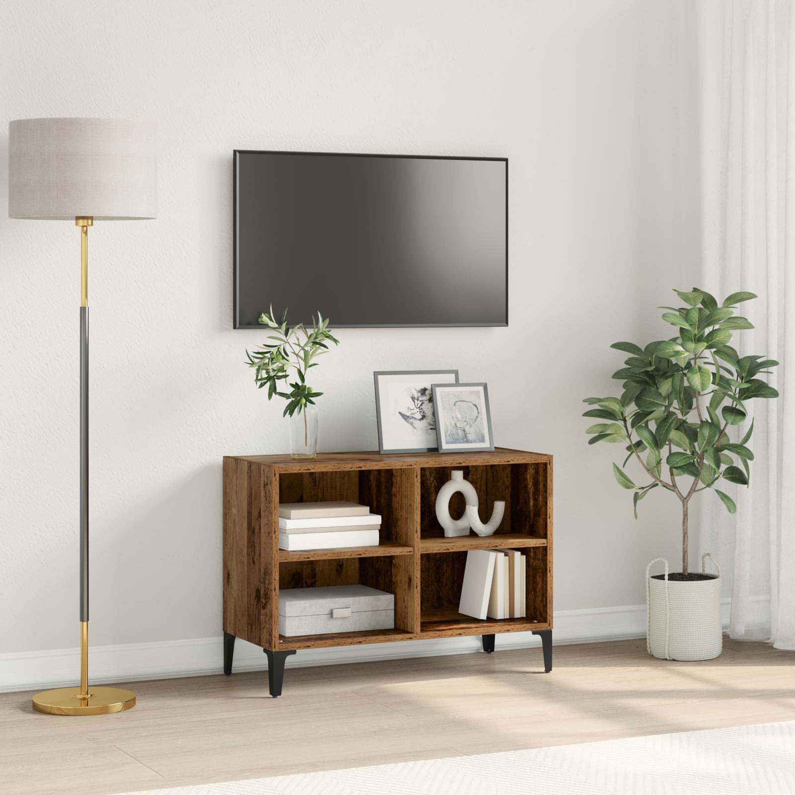 TV-skab Brun 69.5 x 30 x 50 cm Konstrueret træ