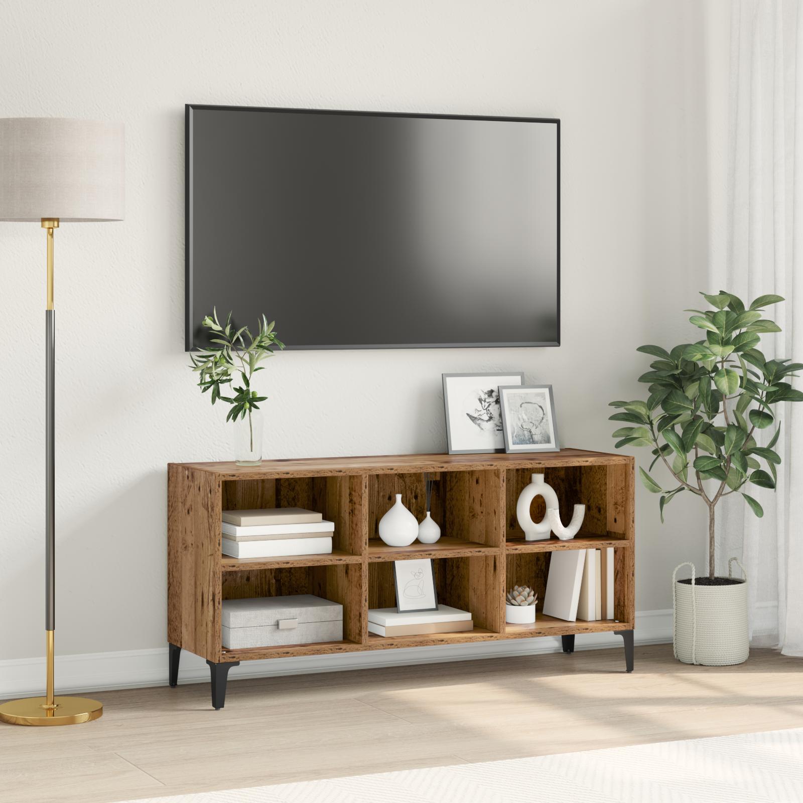 TV-skab Brun 69.5 x 30 x 50 cm Konstrueret træ