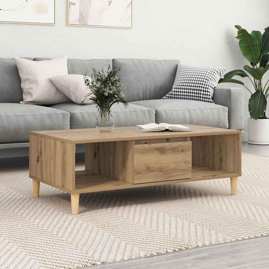 Sofabord artisan eg 103.5 x 60 x 35 cm Konstrueret træ