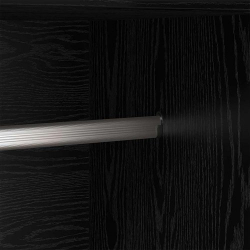 Garderobeskab i sort eg 82,5 x 51,5 x 180 cm