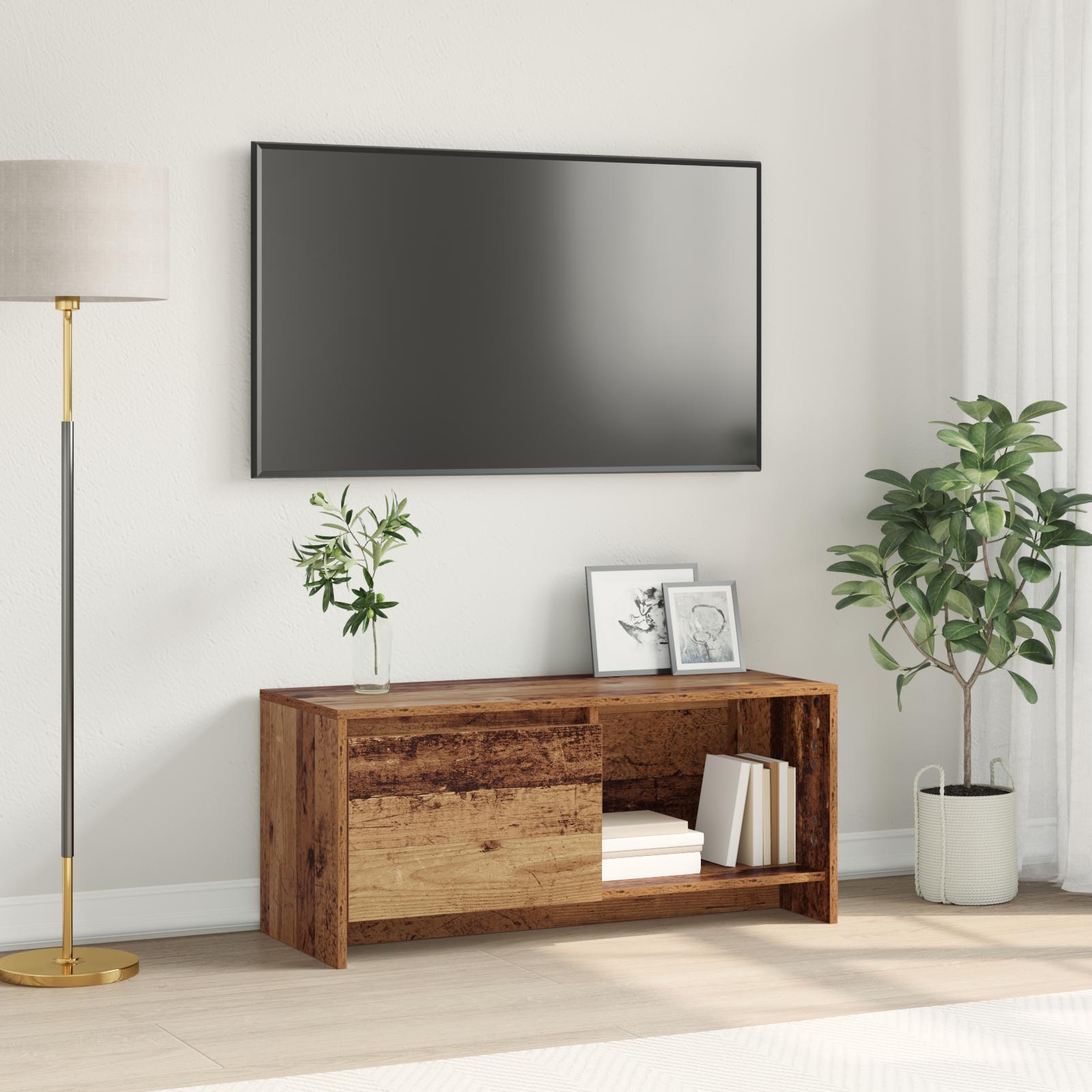 TV-bord Gammelt træ 90 x 35 x 40 cm Konstrueret træ