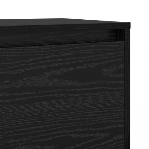 Væghængt TV-skab 90 x 35 x 40 cm - sort eg