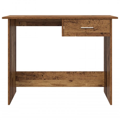 Skrivebord med skuffe - Gammelt træ, 100 x 50 x 76 cm