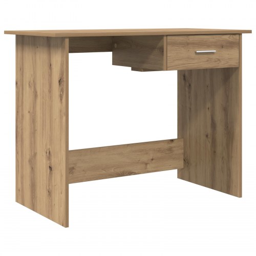 Skrivebord med 1 skuffe - Artisan egetræ, 100 x 50 x 76 cm