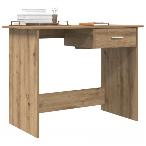 Skrivebord med 1 skuffe - Artisan egetræ, 100 x 50 x 76 cm