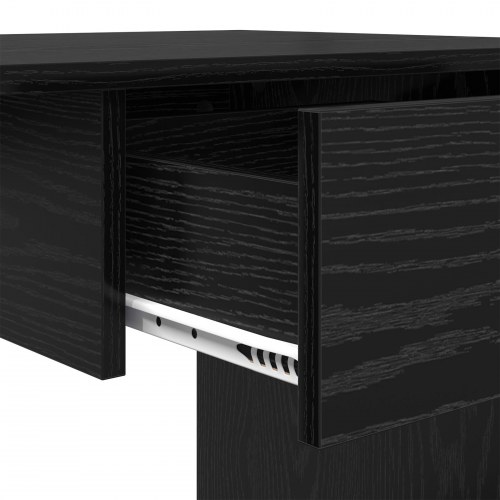 Skrivebord i sort eg med skuffe - 100 x 50 x 76 cm
