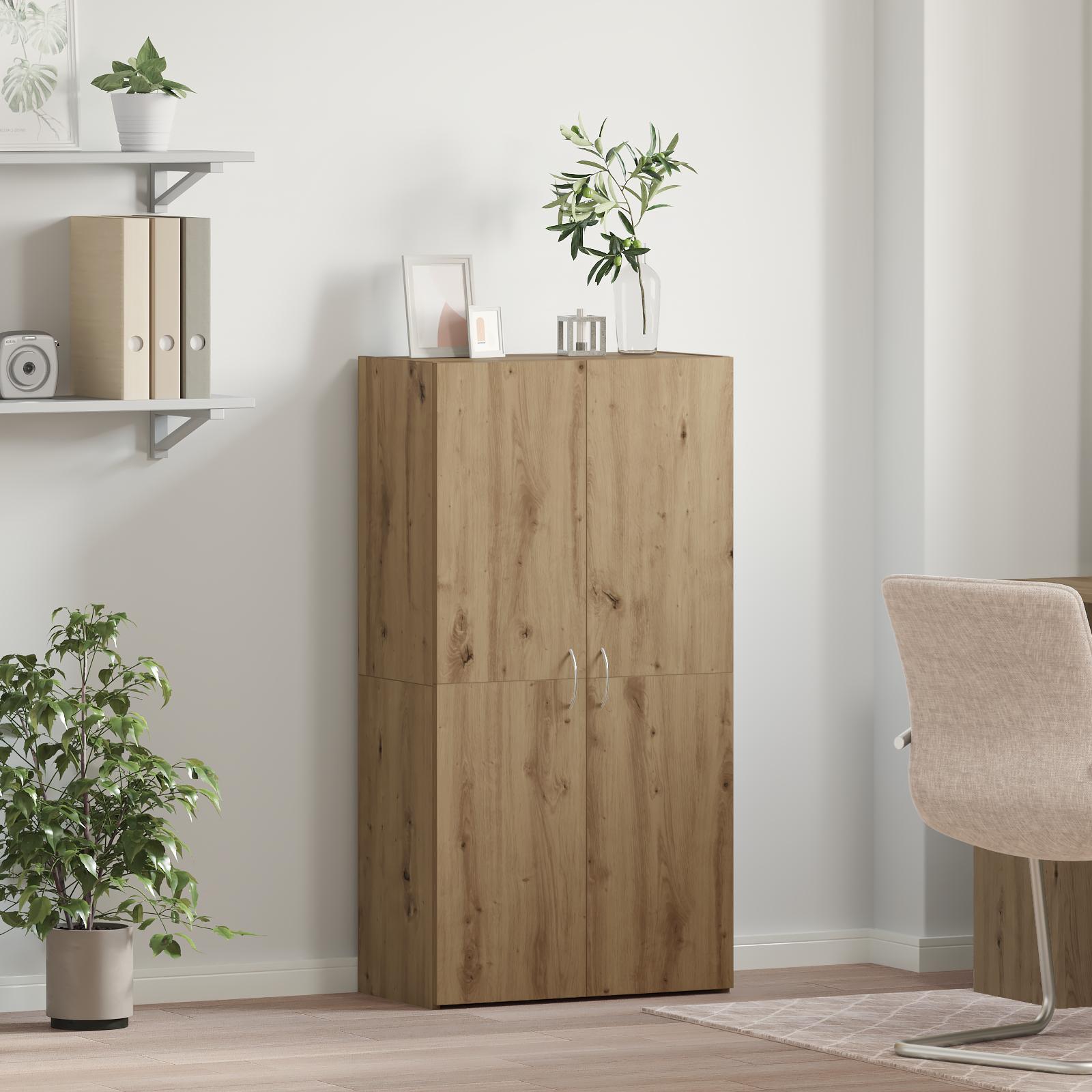Kontorskab med dør artisan eg 60 x 32 x 115 cm Konstrueret træ