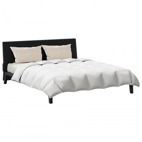 Dyne med pude 3 stk Hvid 260 x 220 cm Dun