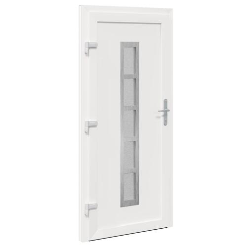Hoveddør Hvid 98 x 208 cm PVC