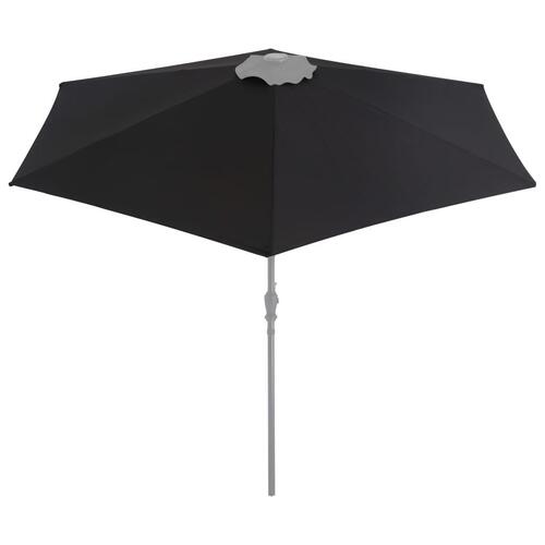 Udskiftningsdug til parasol 300 cm sort