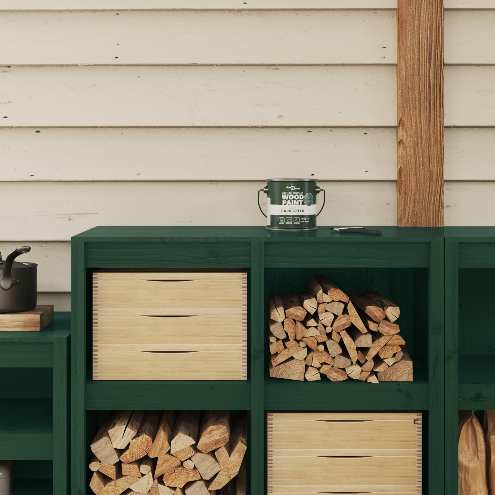 Træmaling Grøn 16.5 x 16.5 x 15.9 cm