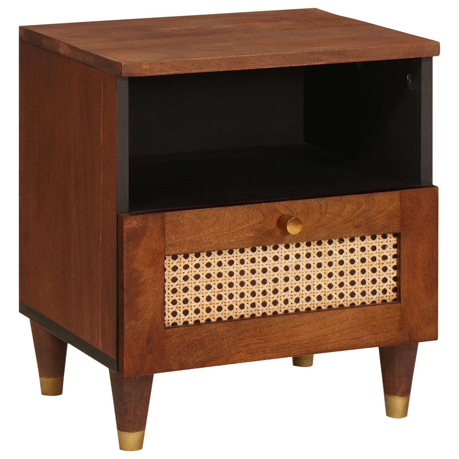 Sengeborde 40 x 33 x 46 cm Massiv mango træ og konstrueret træ