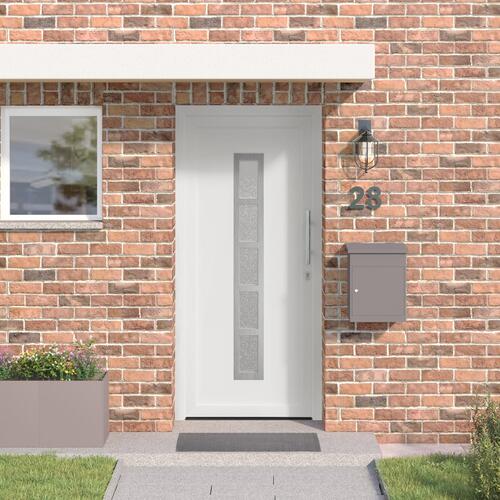 Hoveddør Hvid 88 x 200 cm PVC