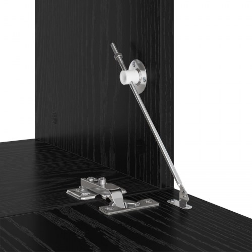 TV-møbelsæt med hylde Andet 6 stk Sort eg 80 x 30 x 30.5 cm Small